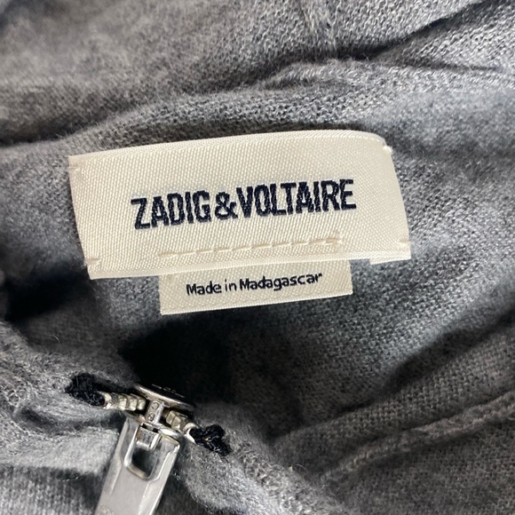 Zadig & Voltaire Clash Cashmere Cardigan Iconic DAMAGED - Picture 10 of 12